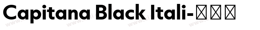Capitana Black Itali字体转换